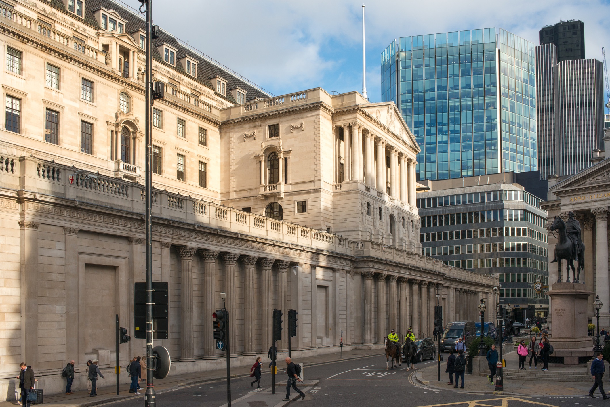 Bank of England London UK stock photo