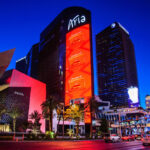 Famous Aria Hotel in Las Vegas, Nevada, USA